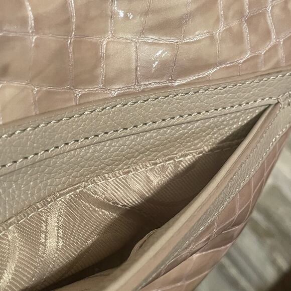 Brighton Cher Col Shoulder Bag | Beachwood Taupe Patent Leather $330 - Picture 10 of 14